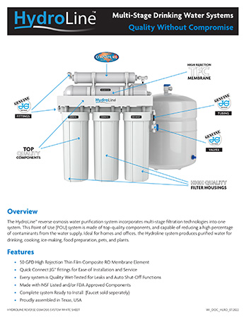 HydroLine Reverse Osmosis Systems