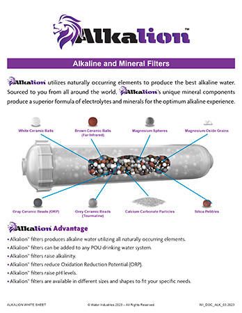 alkalion remineralizing alkaline RO water filter